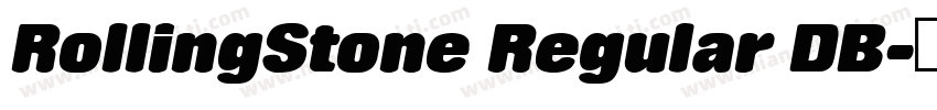 RollingStone Regular DB字体转换